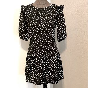 🖤 Divided H&M Black Floral Print S NWOT